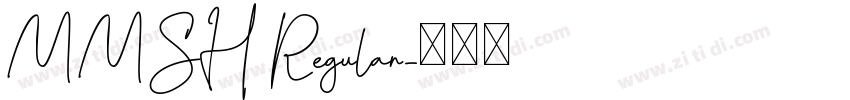 MMSH Regular字体转换